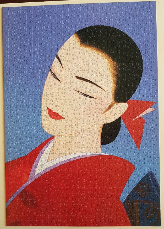 3x gelegtes Puzzle 1000 Teile  - Japanese moderne Geisha Mädchen in Garbsen