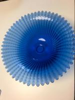 Glasschale Obstschale blau groß 40 cm Bayern - Freising Vorschau