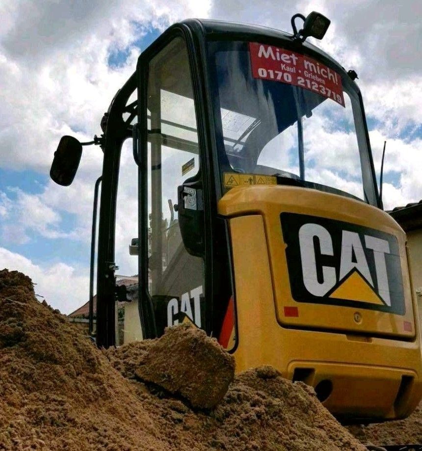 Minibagger Bagger mieten Vermietung Caterpillar Cat 301.7d in Eichstedt (Altmark)