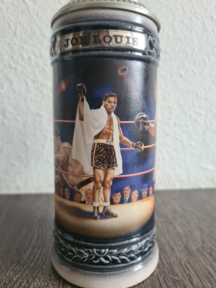 Bierkrug Sports Legens Joe Louis Stein limitierte Auflage in Schneeberg