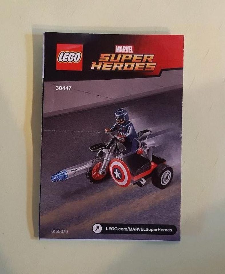 LEGO® Super Heroes 30447 Captain Americas Motorrad kpl. + Bauanl in Michelsneukirchen