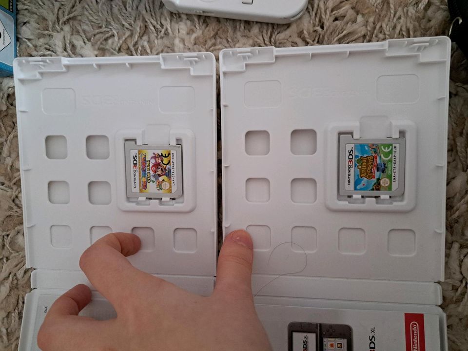 Weißer Nintendo 3Ds XL inkl. zwei Spielen in Weilheim i.OB