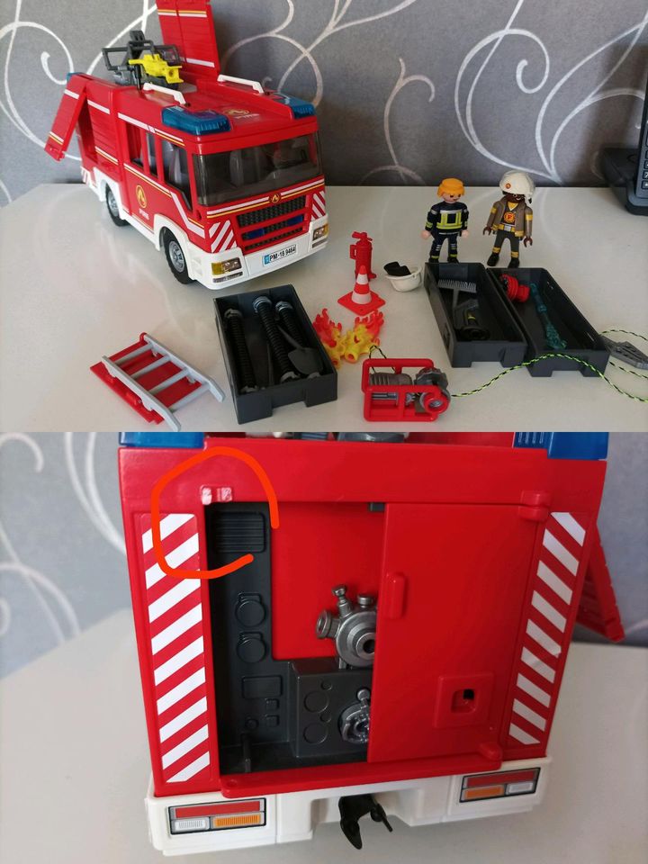 Playmobil Feuerwehrauto in Kirchberg
