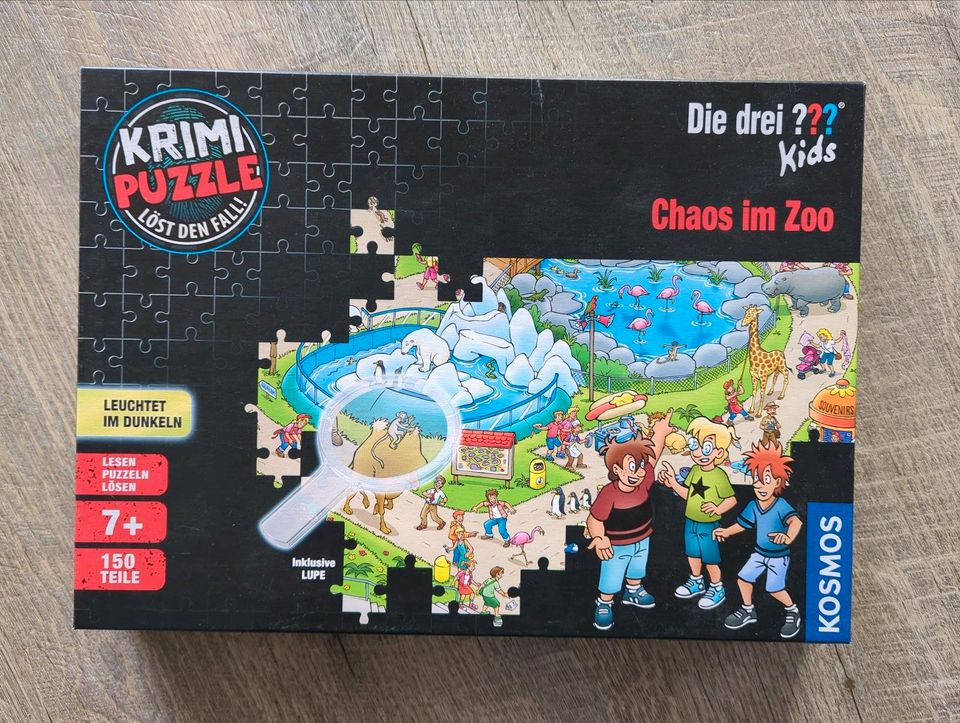 Drei ??? Kids Puzzle "Chaos im Zoo", "Spuk auf dem Schulfest" in Scharnebeck