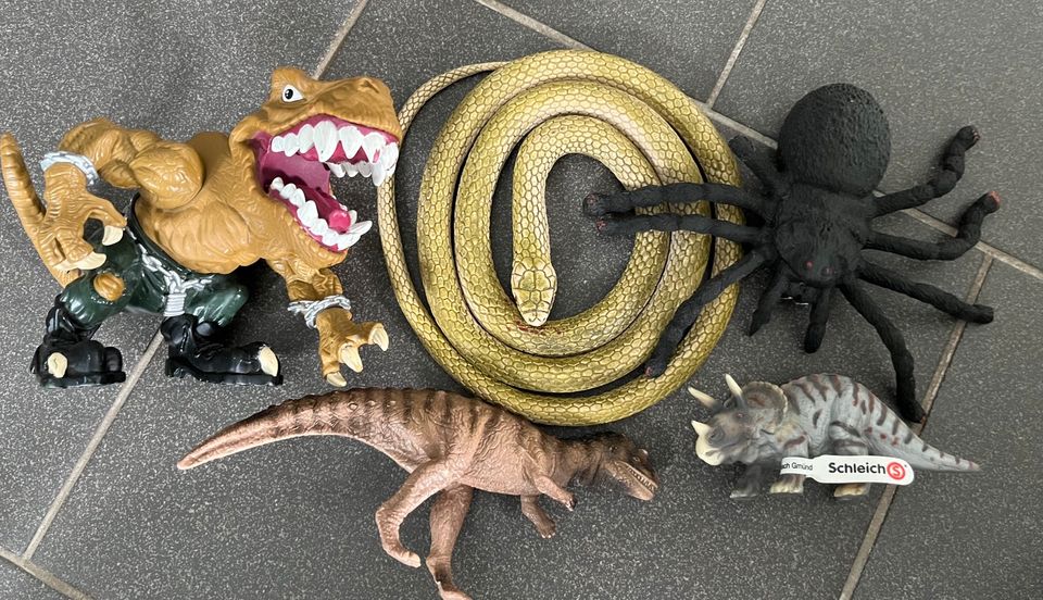 Figuren, Dinosaurier, Schlange, Spinne in Calberlah