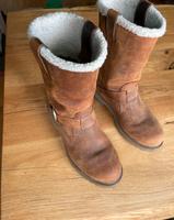 Timberland Schuhe Stiefel Leder braun Damen Gr. 38,5 Nordrhein-Westfalen - Hagen Vorschau