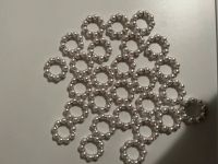 Servietten Ringe, Silber/weiß, Perlen, Hochzeitsdeko Nordrhein-Westfalen - Mönchengladbach Vorschau