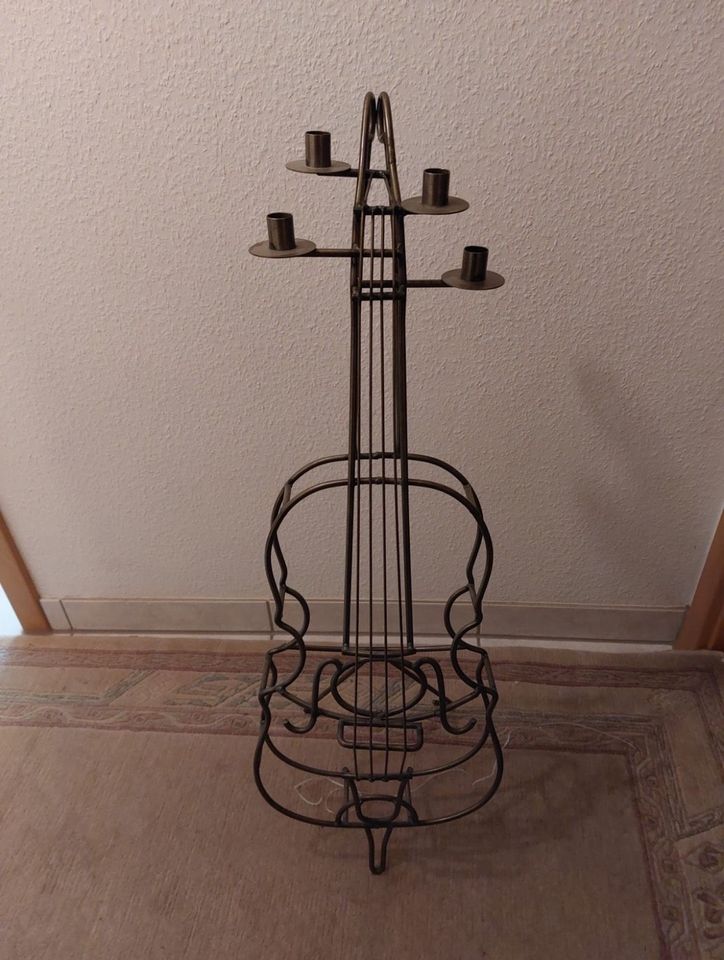 Kerzenständer Violine/Geige, ca. 1,20m hoch in Wiesbaden