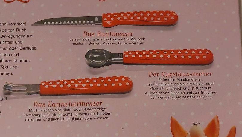 OVP Garnieren und Verzieren Set Buch Buntmesser Kugelausstecher in Kirchheim bei München