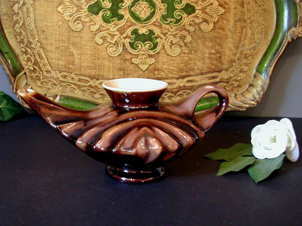 Art Deco Teekanne Kaffeekanne Aladin 's Wunderlampe Keramik Kanne in Bad Mergentheim
