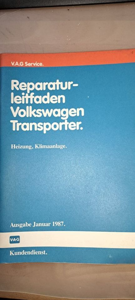 ORG.REP-LEITFADEN für VW TRANSPORTER "HEIZUNG, KLIMA" in Würzburg