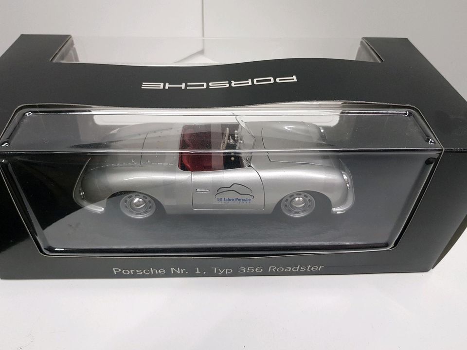 50 Jahre PORSCHE Sondermodell 356 Roadster OVP selten 1:18 in Stuttgart