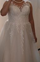 Brautkleid große Größe Nude/Ivory mit Glitzertüll Bayern - Jettingen-Scheppach Vorschau