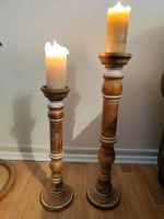 3 Kerzenständer für Boden groß Holz Nordrhein-Westfalen - Mettingen Vorschau