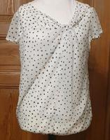 Bluse, neu, kurzärmlig mit Flügelärmeln, Gr. 42, schwarz weiß Brandenburg - Potsdam Vorschau