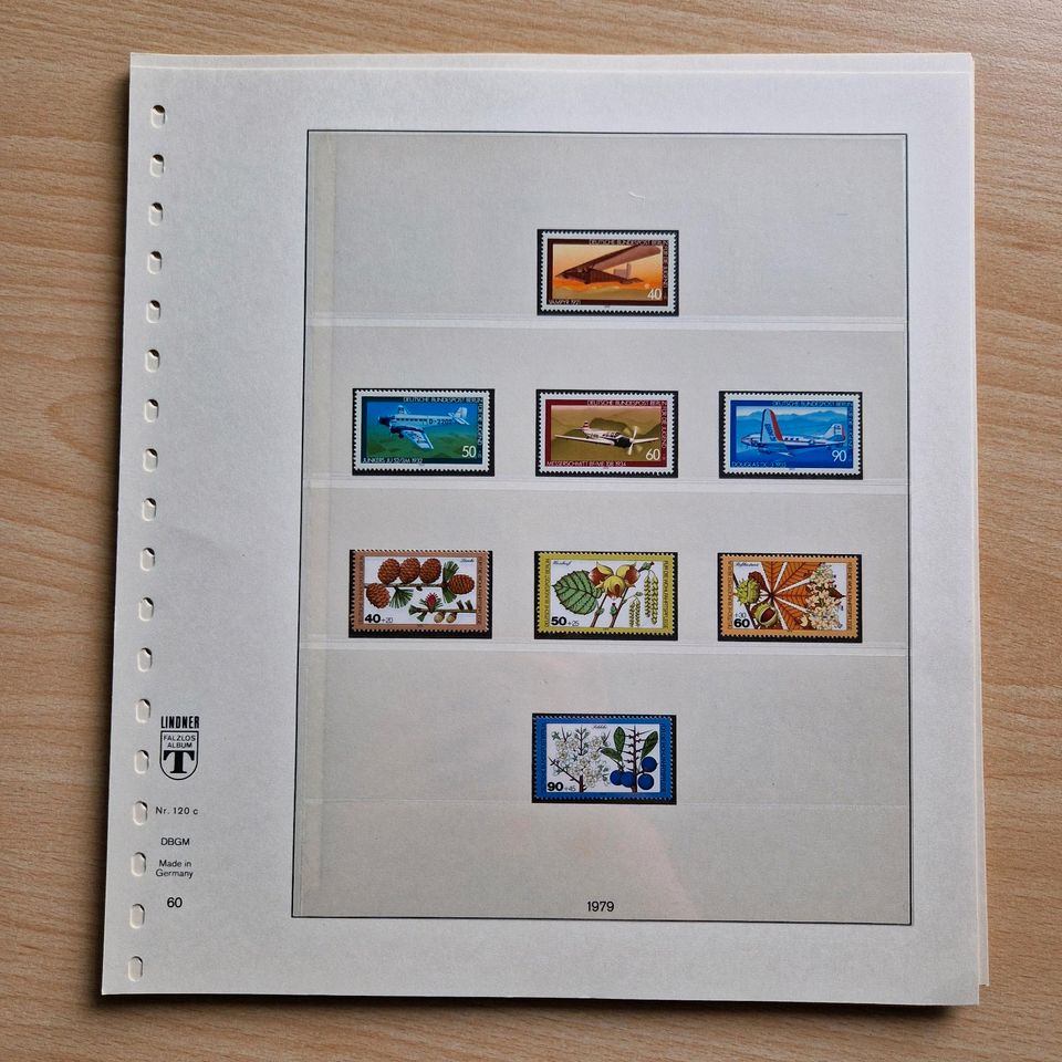 Briefmarken Sammlung Lindner Vordruckblätter 120c/80 Deutschland in Weeze