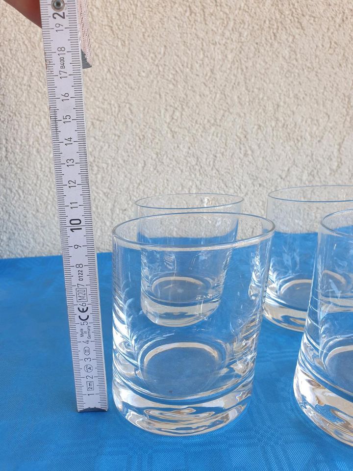 Gläser, Schrägegläser, Wasserglas, Set in Kitzingen