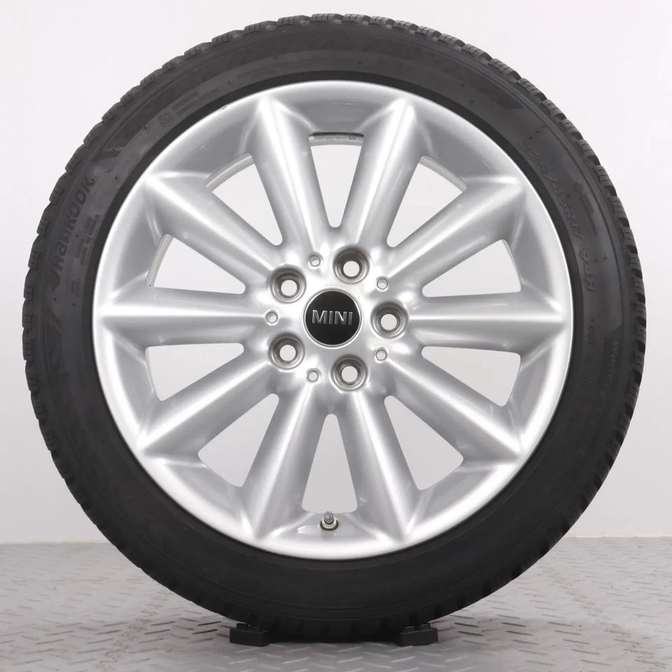 Winterräder 17 Zoll Mini Clubman F54 Original Felgen 6856045 Winterreifen 225/45R17 94H XL Hankook Winter i*cept RS3 Vent Spoke 518 / Styling 518 Silber 7.5x17 ET54 5x112 Alufelgen in Gefell