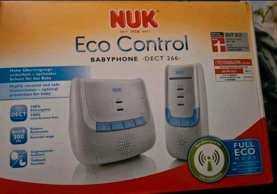Nuk Babyphone Eco Control DECT 266 Wie Neu Top in Duisburg
