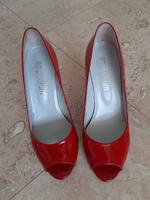 Rote Lackpumps Peeptoes Gr. 37.5 Baden-Württemberg - Ladenburg Vorschau