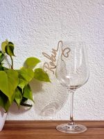 Hochzeit Name Tischkarte Deko Glas Personalisiert - Holz LaserCut Bayern - Tapfheim Vorschau