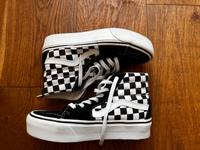 VANS checkered schwarz-weiß Sk8 Hi Plateau Bayern - Deining Vorschau