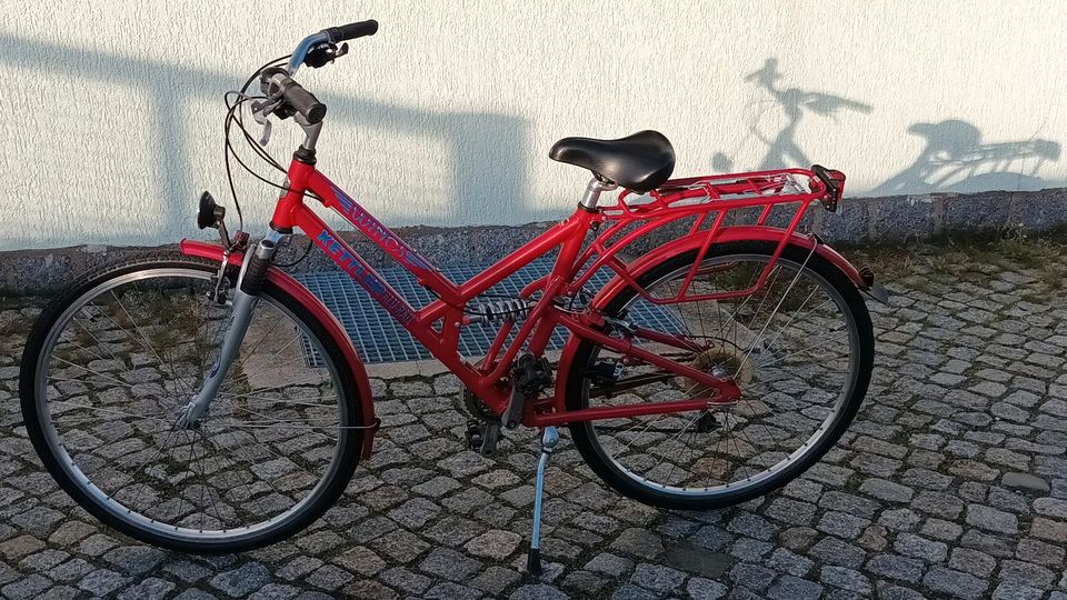 Damen Fahrrad WINGS Kettler Alu -Rad 28 Zoll vollgefedert rot in Putzkau