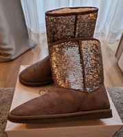 Catwalk warm gefütterte Winterboots mit Pailletten, grau Berlin - Wilmersdorf Vorschau