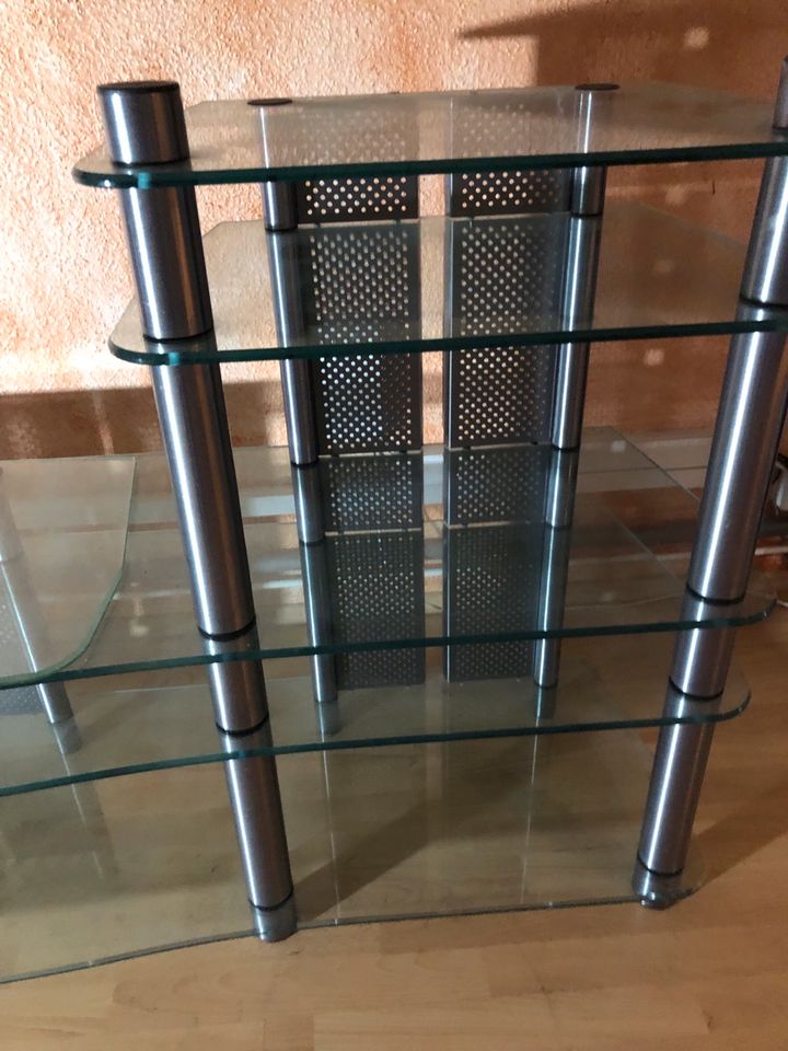 Hifi TV Regal Rack Schrank - Glas in Norderstedt