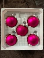 5 Weihnachtskugeln Christbaumkugeln Pink aus Glas Sachsen - Taura Vorschau