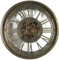 Große 80 cm Wanduhr mit Animation Zählwerk Zahnrad Messing Wand Uhr Zahnräder Nordrhein-Westfalen - Wermelskirchen Vorschau