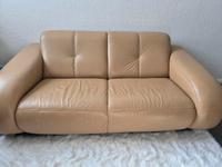 Couch Sofa 2er Leder Cappuccino Niedersachsen - Geestland Vorschau