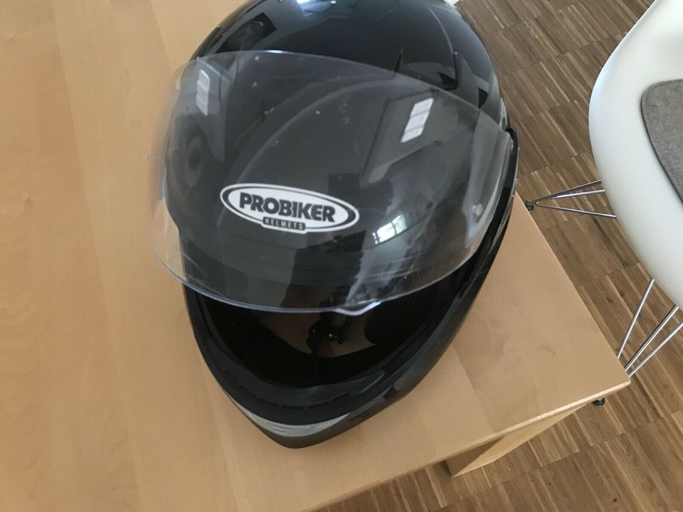 ProBiker Helm schwarz glänzend in Aachen