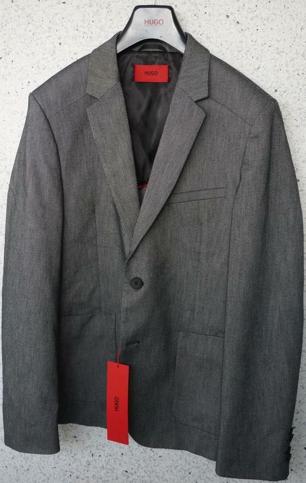 HUGO Boss Sakko Jacke Anzug Andtos 48 M grau schwarz NP 299€ in Ludwigshafen