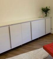 Sideboard + Maß-Glasplatte/Metod Schrank hochglanz weiß Stuttgart - Stuttgart-Ost Vorschau