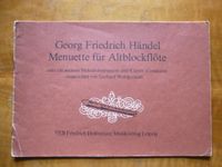 Händel Manuette für Altblockflöte oder ein anderes Melodieinstrum München - Bogenhausen Vorschau