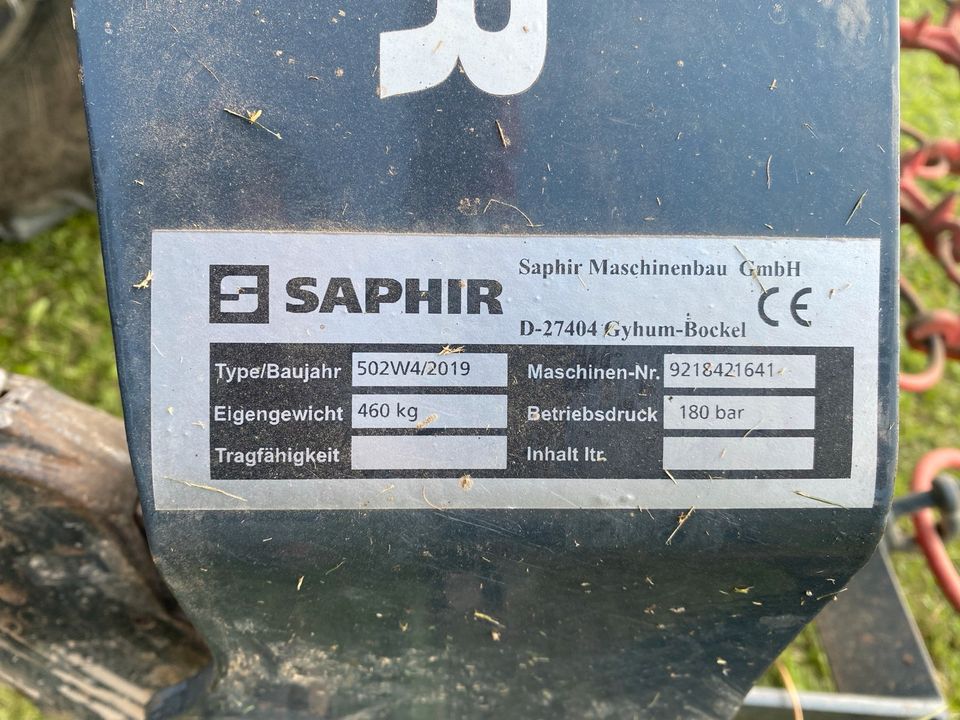 Saphir 502 W4 Schleppe Wiesenschleppe in Hünfelden