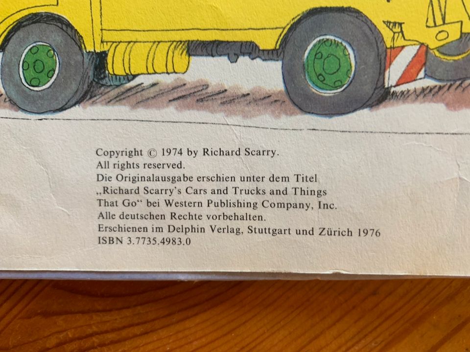 Mein allerschönstes Autobuch, Richard Scarry Original von 1974 in Essen