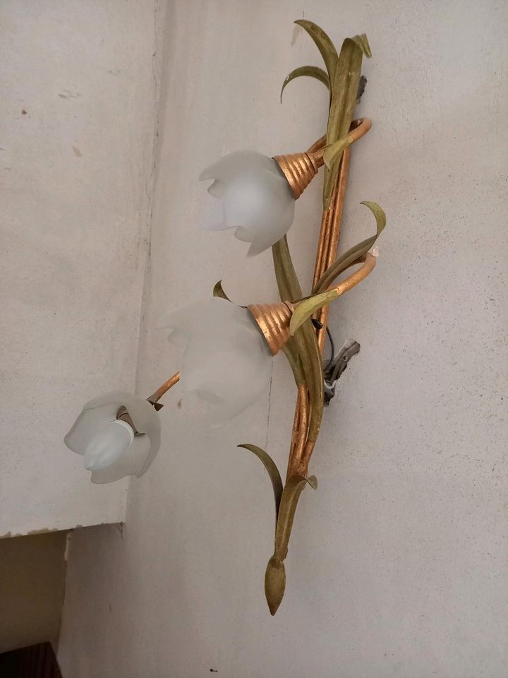Wandleuchte Wandlampe Lampe Blüten Retro floral Blumen in Leichlingen