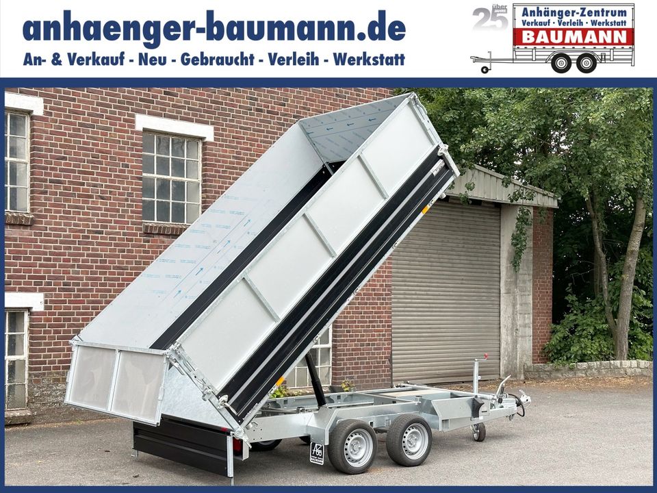 Humbaur HTK 3500.37 363x185x95cm Stahlbordwand Dreiseitenkipper in Bocholt