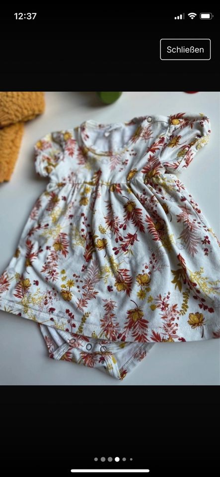 Müsli Kleid Bodykleid floral Blumen Gr 62 in Augsburg