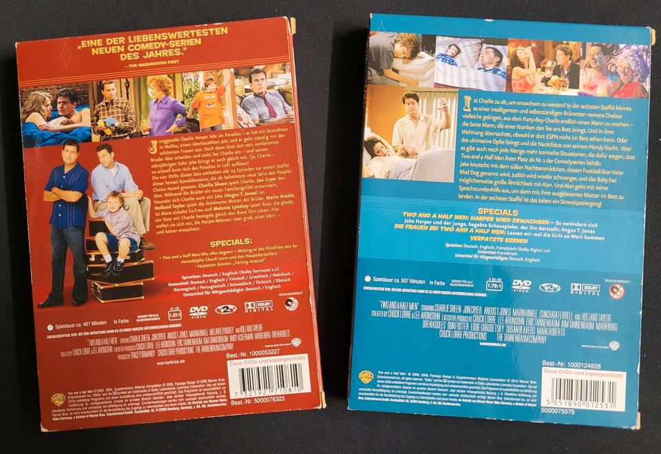 TWO and a half MEN - DVD: Staffel 1 + 6 in Enger