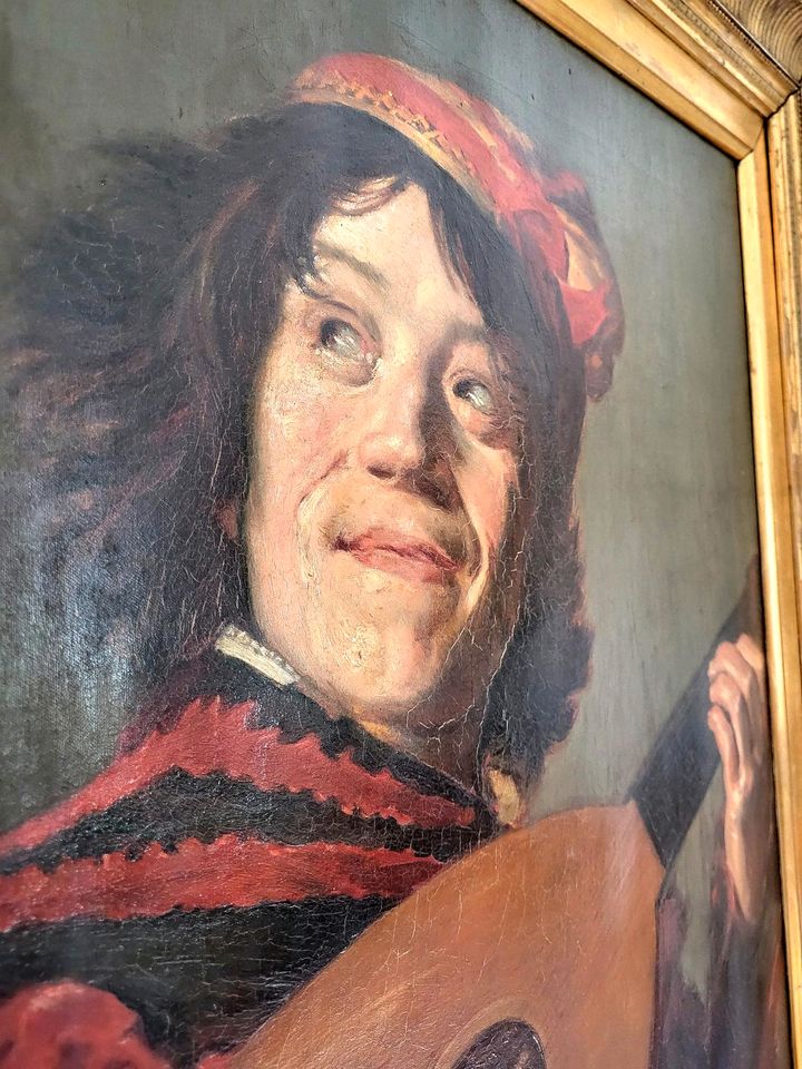 Gemälde, nach Frans Hals. 100 Jahre alt Handgemalt kein Druck in Hamburg