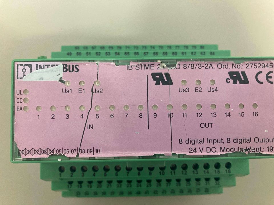 Interbus 191 Phoenix Contact IB STME 24 DIO 8/8/3-2A 2752945 IB S in Rohrenfels