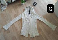 H&M, Weiße leichte Strickjacke mit Kapuze und Knöpfen, Gr S Nordrhein-Westfalen - Mülheim (Ruhr) Vorschau