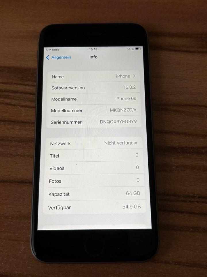 I Phone 6 S mit 64 GB in Dieburg