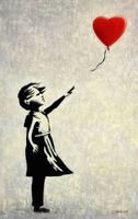Homage Banksy-Girl with balloon p99037 120x180cm Ölbild handgem. Berlin - Treptow Vorschau