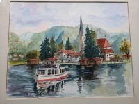 Aquarell Gemälde "Tegernsee" Rottach-Egern Rheinland-Pfalz - Neuwied Vorschau