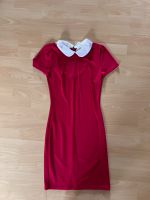 Cocktailkleid figurbetont mit Kragen in rot und weiß Gr. 34-36 Nordrhein-Westfalen - Kerpen Vorschau