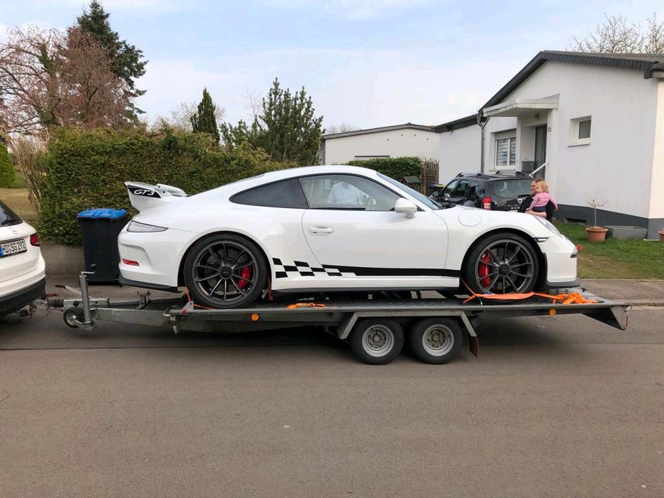 Abschleppanhänger kfz Pkw Anhänger mieten Verleih in Sulzbach (Saar)